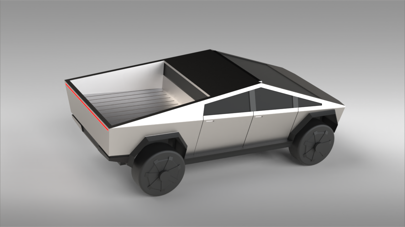 Mini TESLA CYBERTRUCK Bouncy Edition