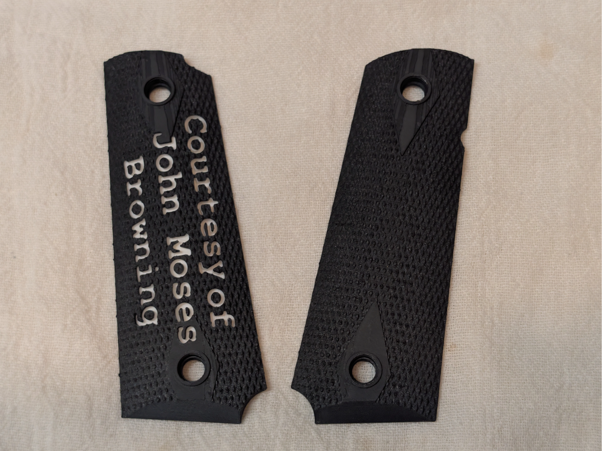 1911 grips Courtesy of John Moses Browning