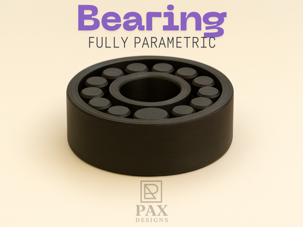 Parametric Print-In-Place Bearing | PAX Designs