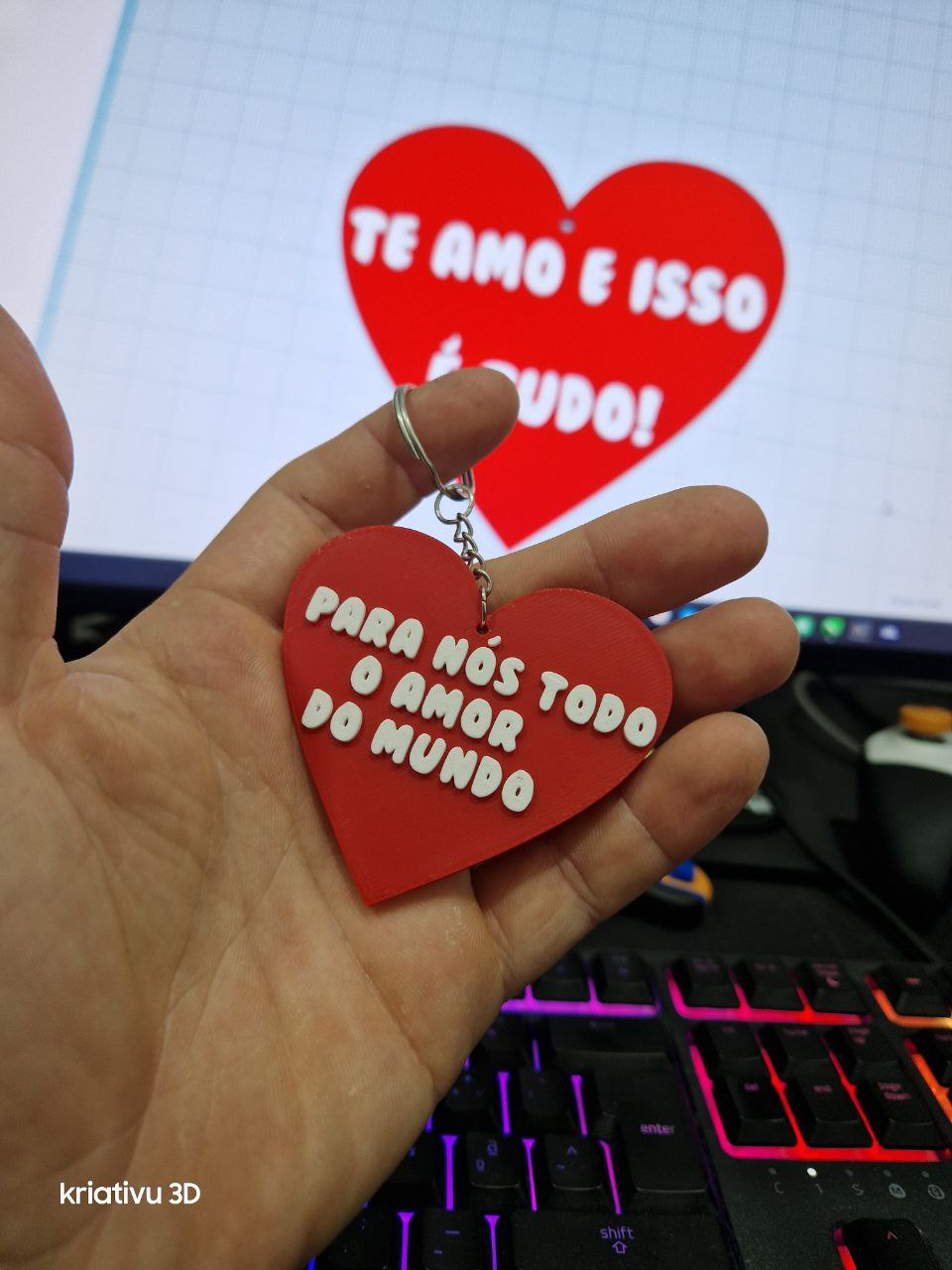 porta chaves , para nos todo amor do mundo