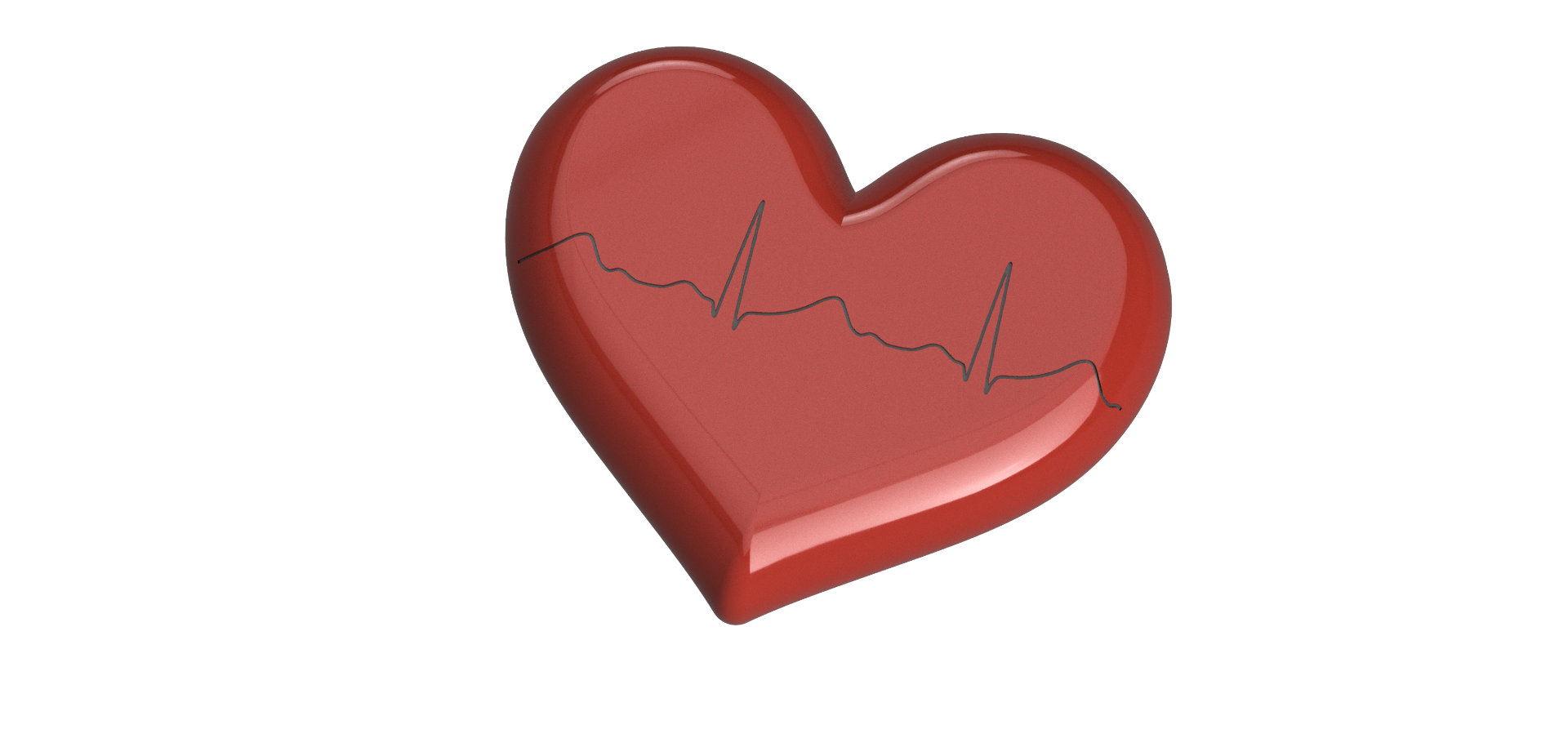 Heart as paperweight