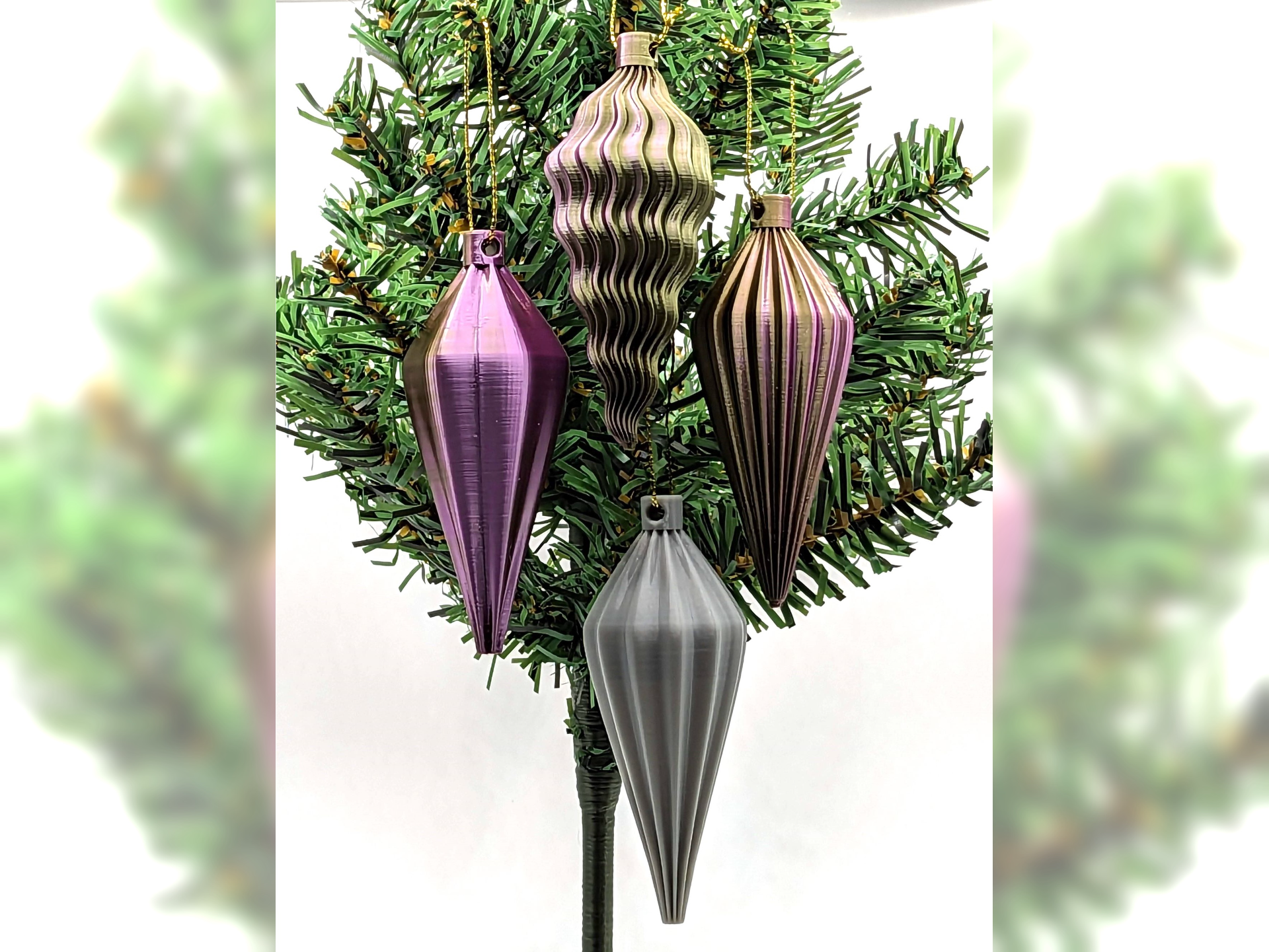 Teardrop Christmas Tree Ornaments