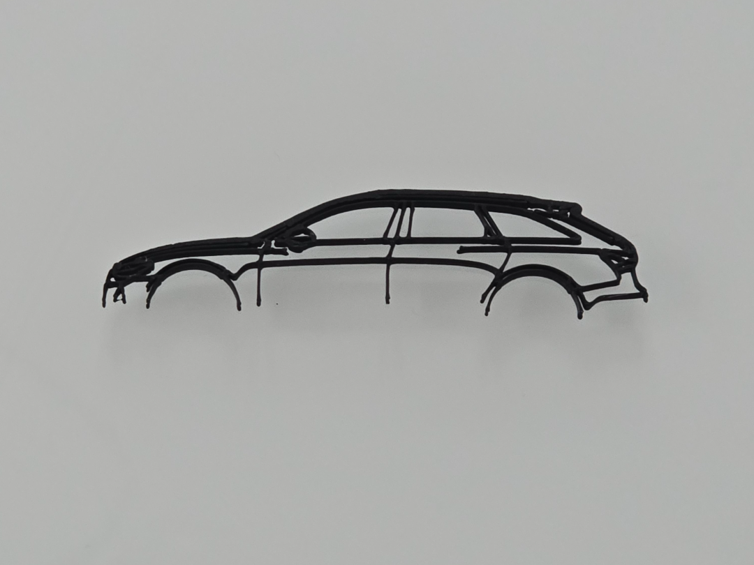 Modello Audi RS6 Silhouette Wall Design Minimal