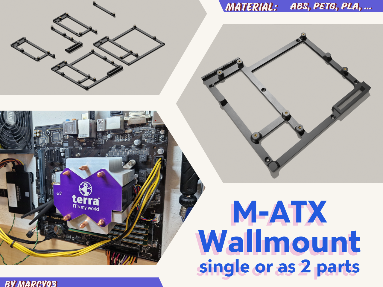 M-ATX open Frame wallmount