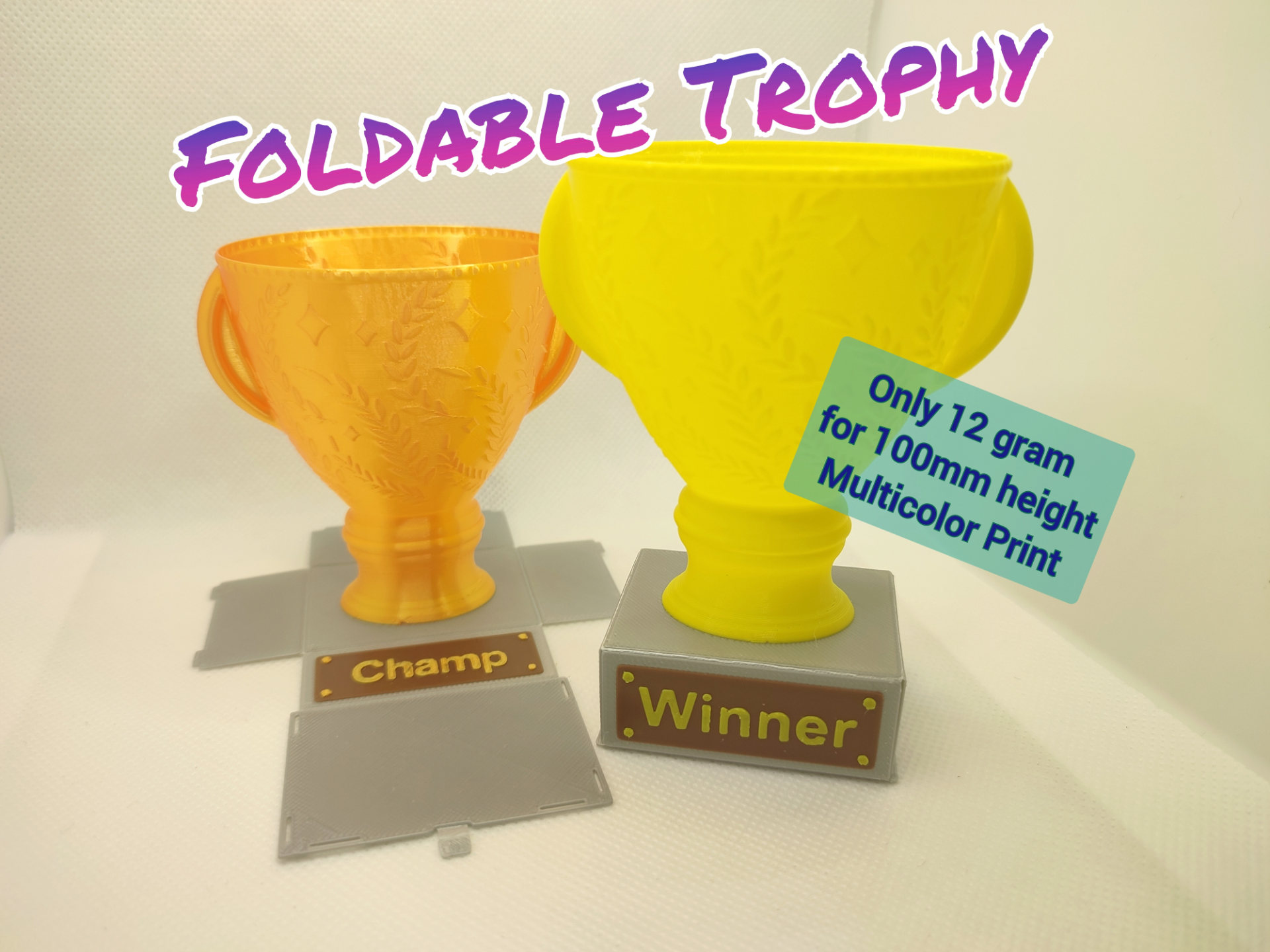 Foldable Trophy - ultra light