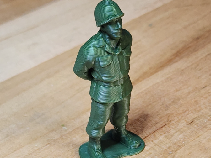 Green Army Man Soldier Arms Behind Back