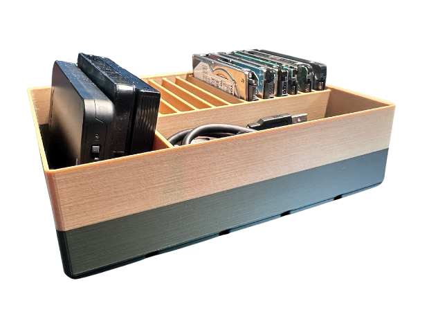Gridfinity SSD + Enclosure Tray