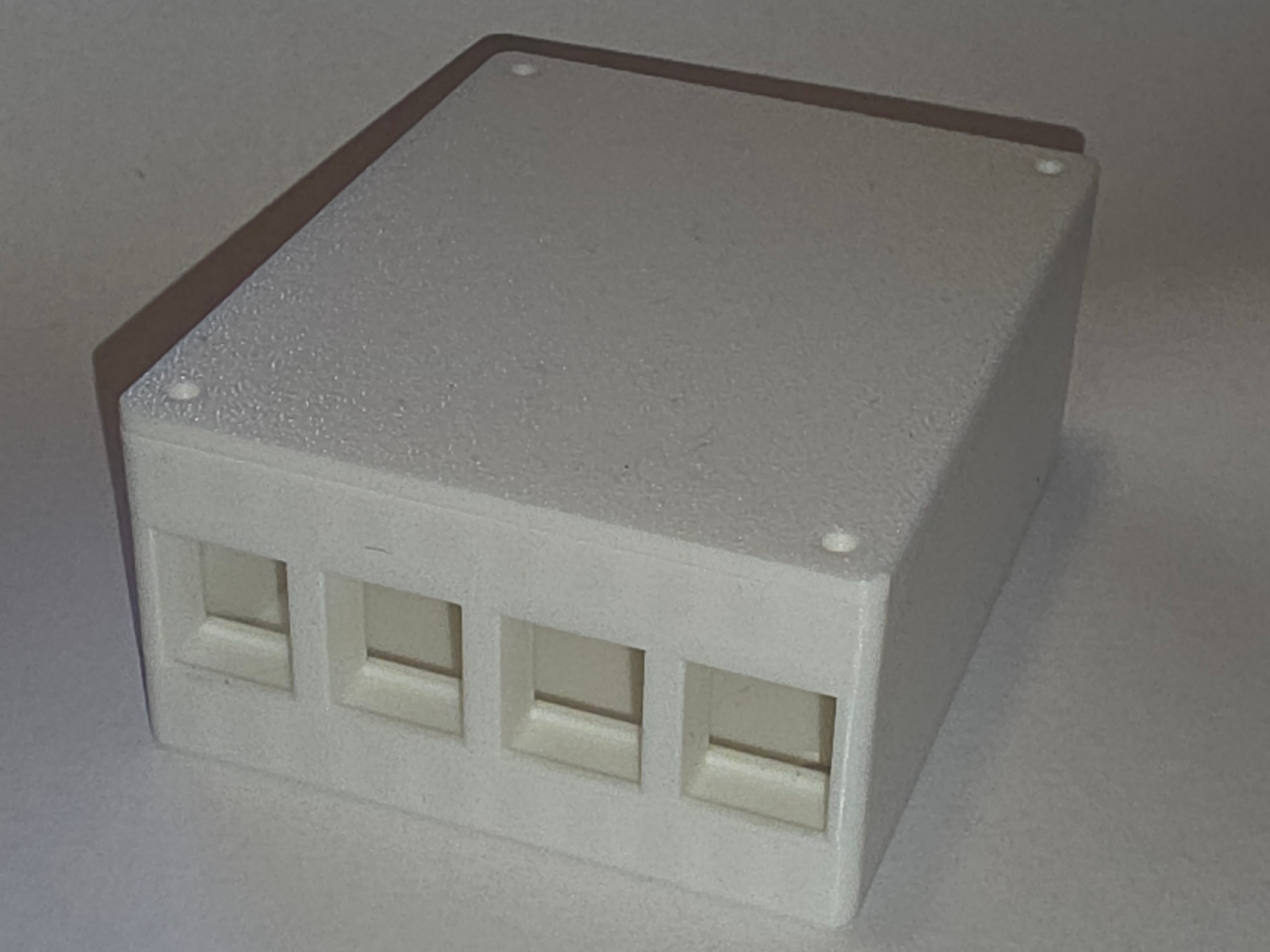 Keystone jack wallbox for network cabling