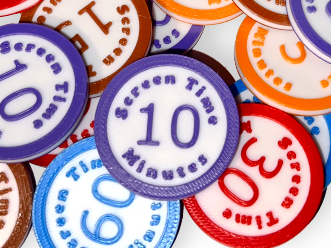 Screen Time Tokens – 5, 10, 15, 30 & 60 Minutes