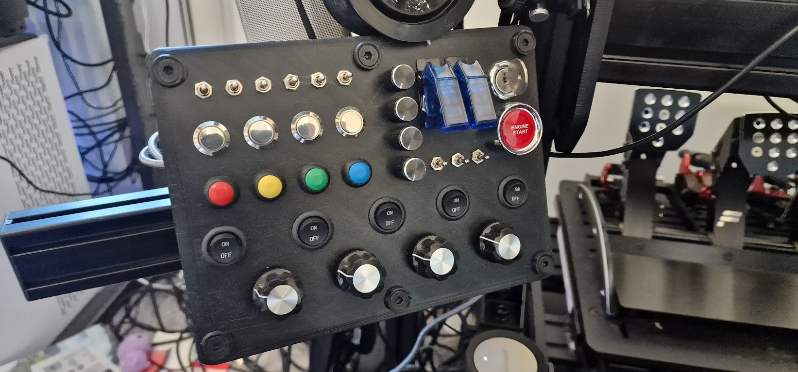 Sim Racing - Button Box - Housing & Lid - M6 Bolts & Extrusion