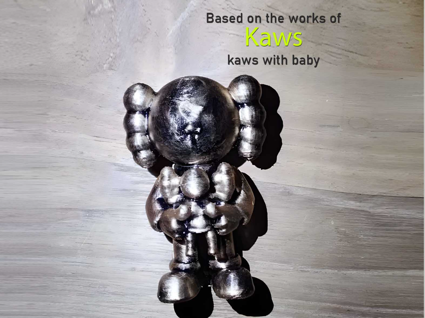 Lookalike kaws with baby kaws