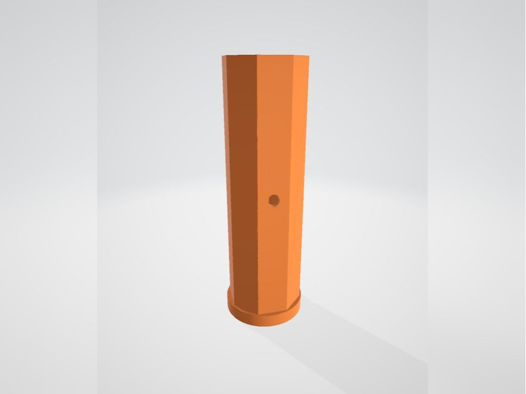 Snowblower chute cleaning tool handle