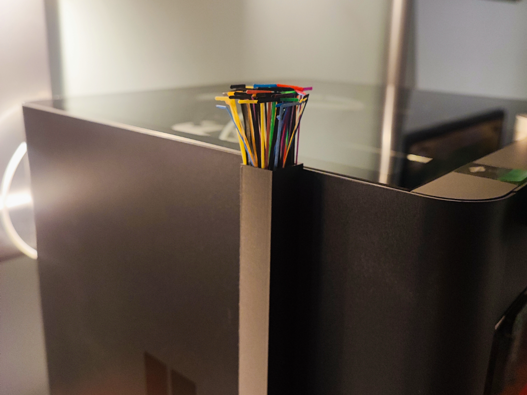 Purge line bin