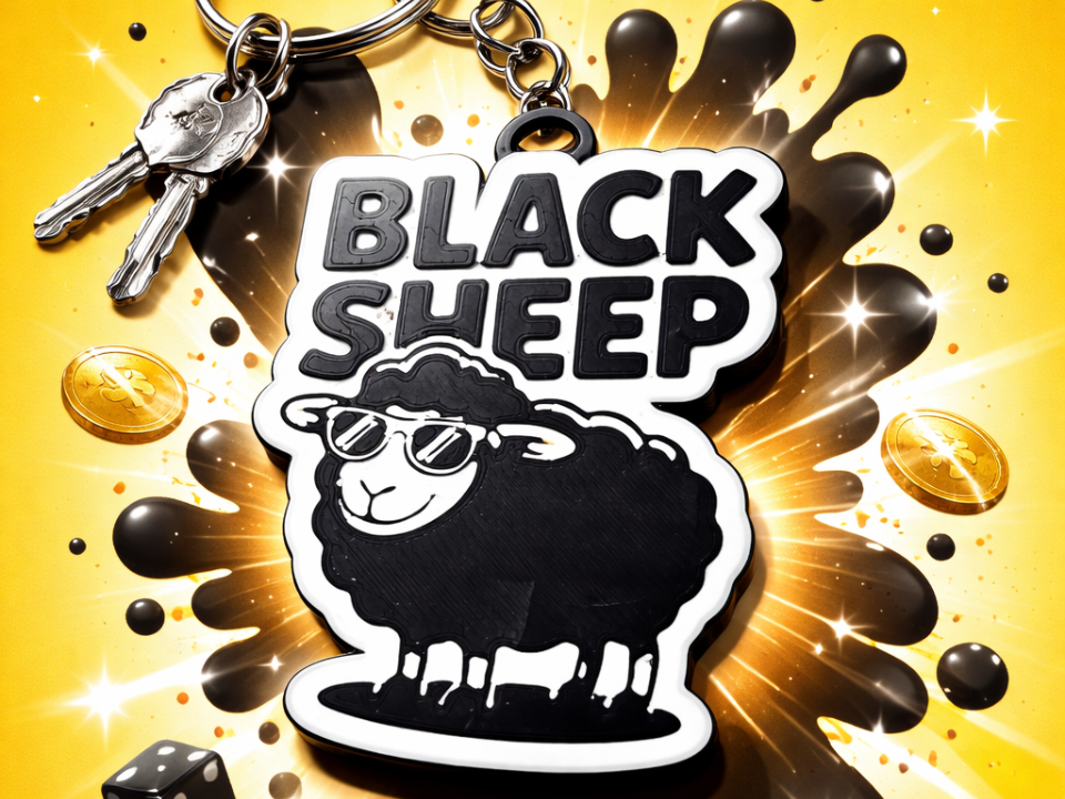 black sheep keychain