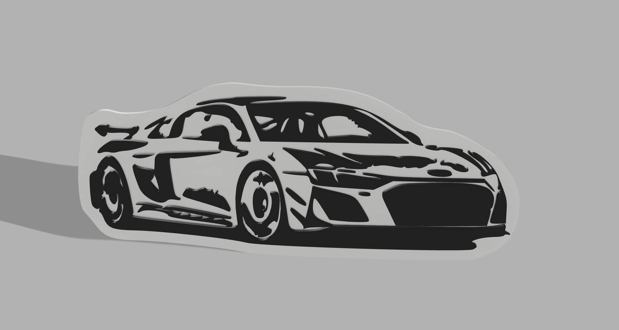 Audi R8 Silhouette image / Dual Color