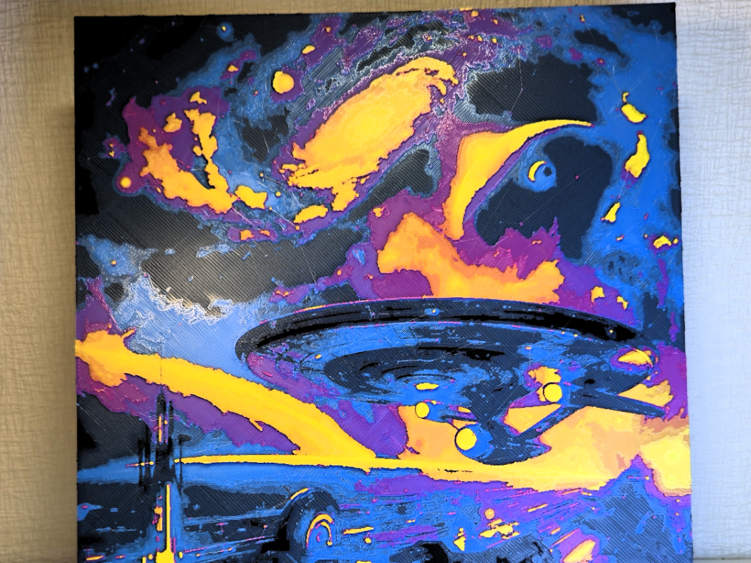 Hueforge Futuristic galaxy - sci-fi art