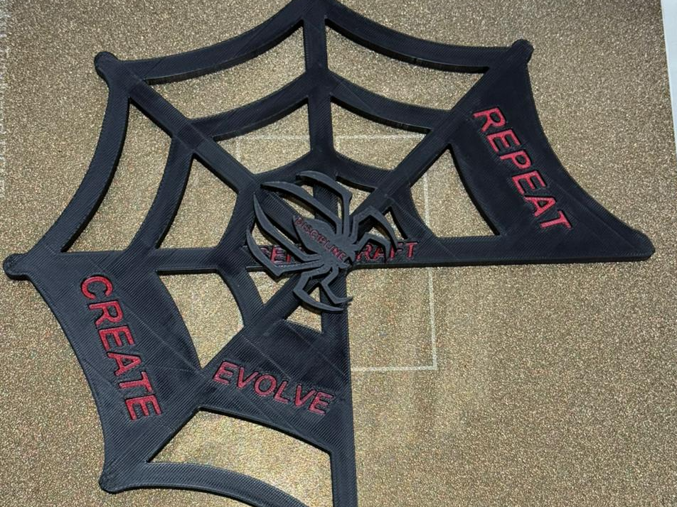 SwitchBoard spider web-themed decorative