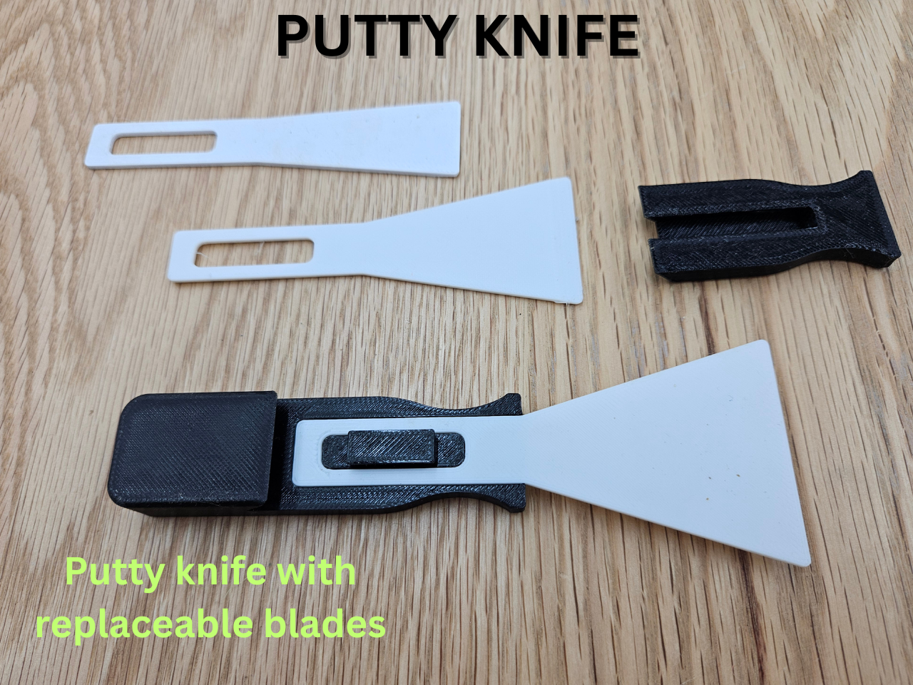 PUTTY KNIFE WITH REPLACEABLE BLADES