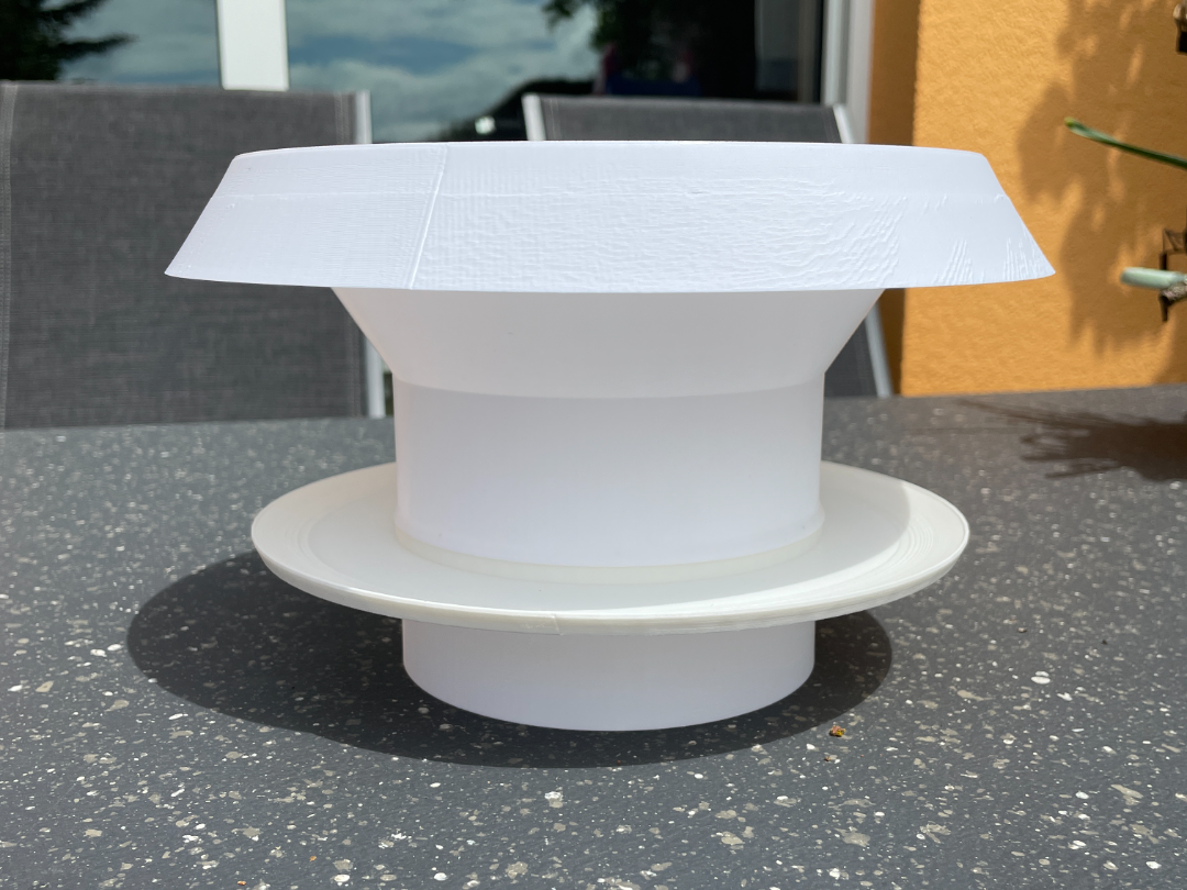 snail collar with ring of coffee, Schneckenkragen