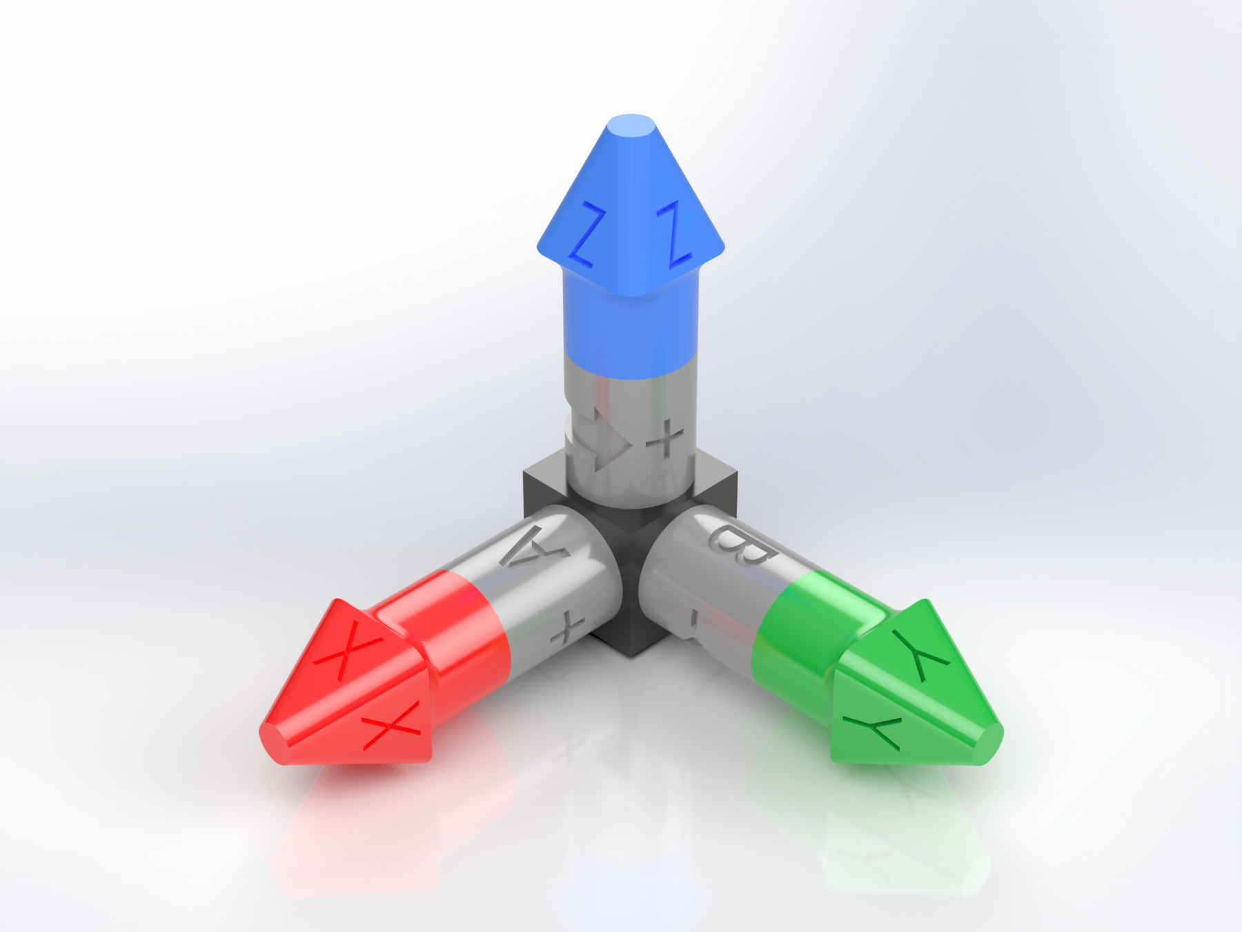 Cartesian Coordinate System Snap Together Rotating