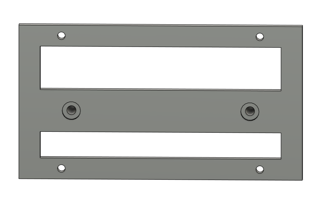 CRV Front plate holder (No holes)