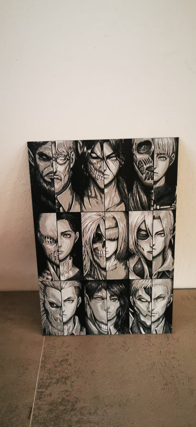 AOT_Attack On Titan All Titans Portrait_HueForge