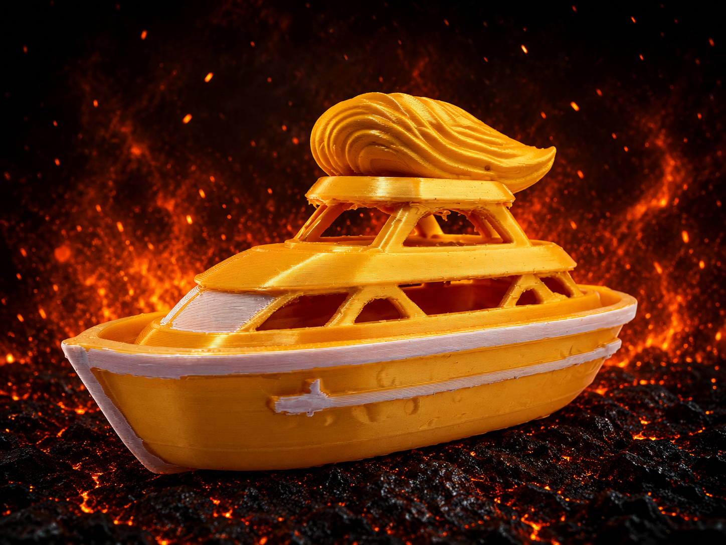 Trump Hair Yacht | Viral Benchy Remix