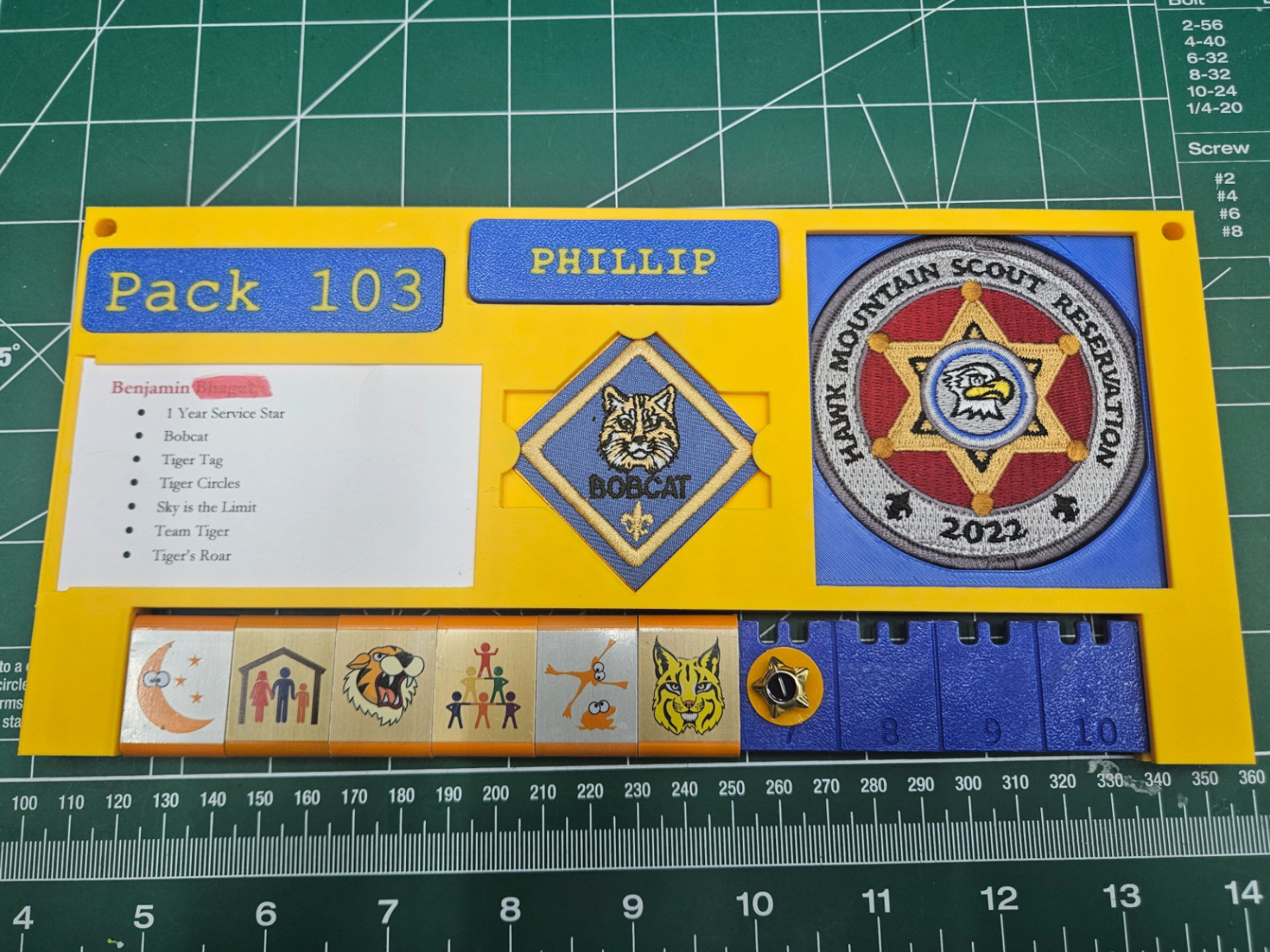Cub Scout Award Strip Holder