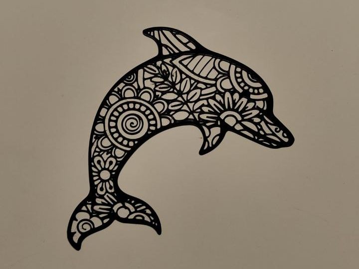 tribal dolphin wall art