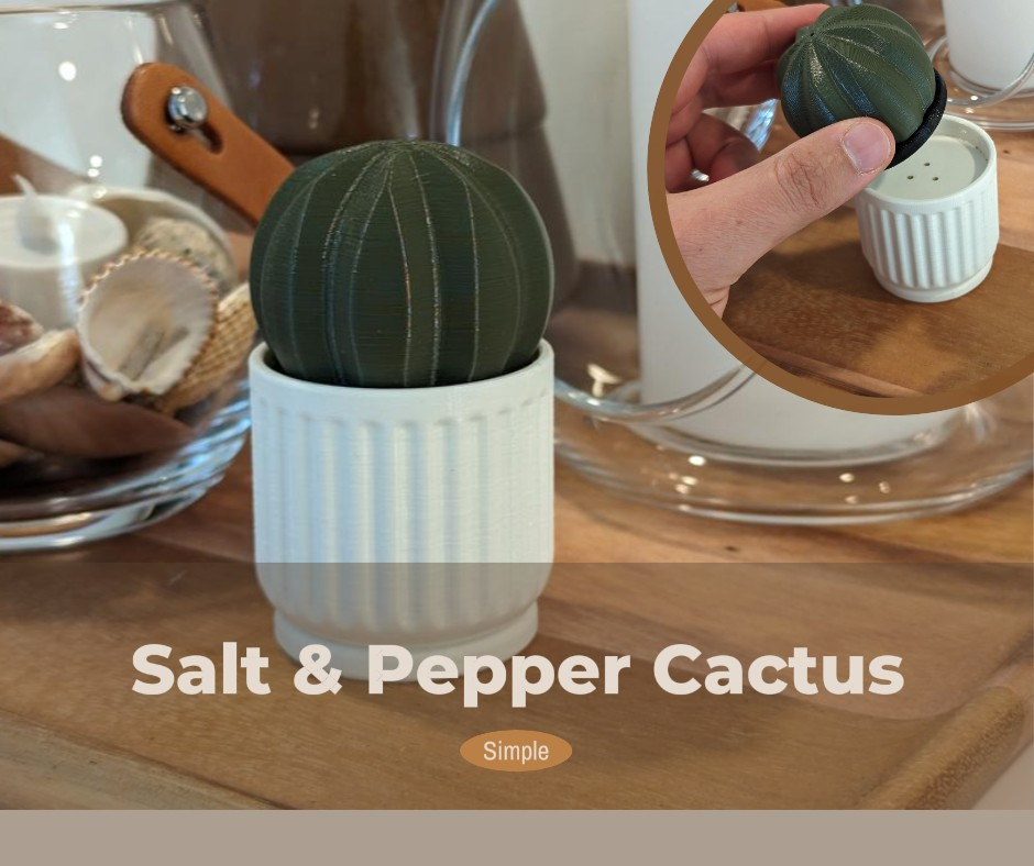 Salt & Pepper Cactus Shakers