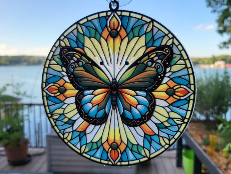 HueForge Stained Glass Butterfly 2