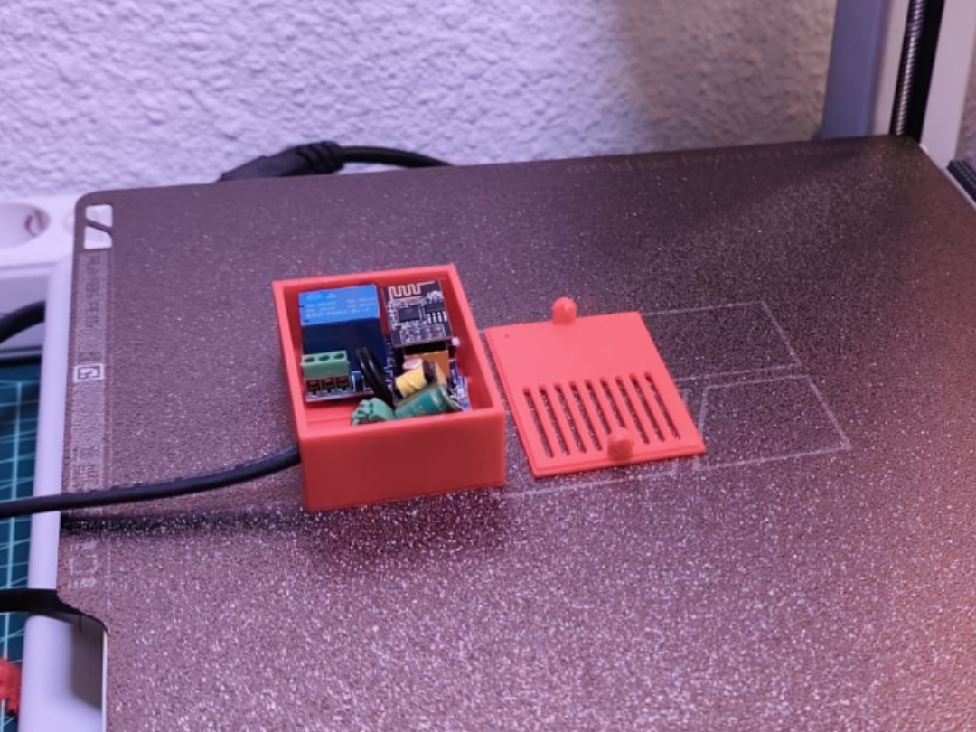 Caja ESP8266 Relé con fuente