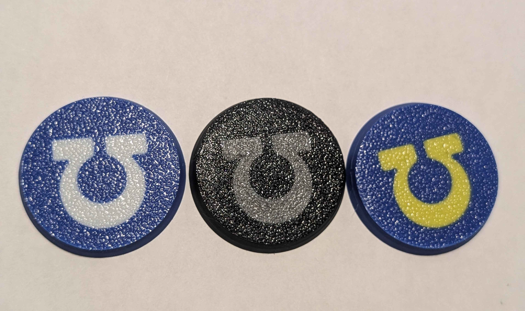 Colored U round bases 32mm AMS