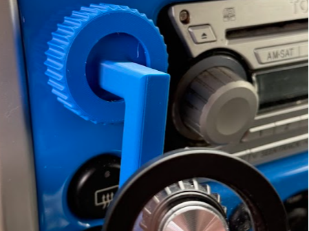 FJ Cruiser Dash Button Phone Holder Attachment