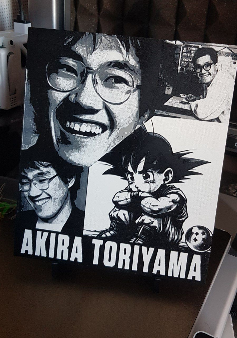 hueforge in memory of akira toriyama (dragonball)