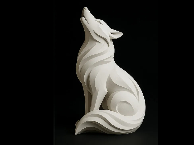 Night singer - wolf decor