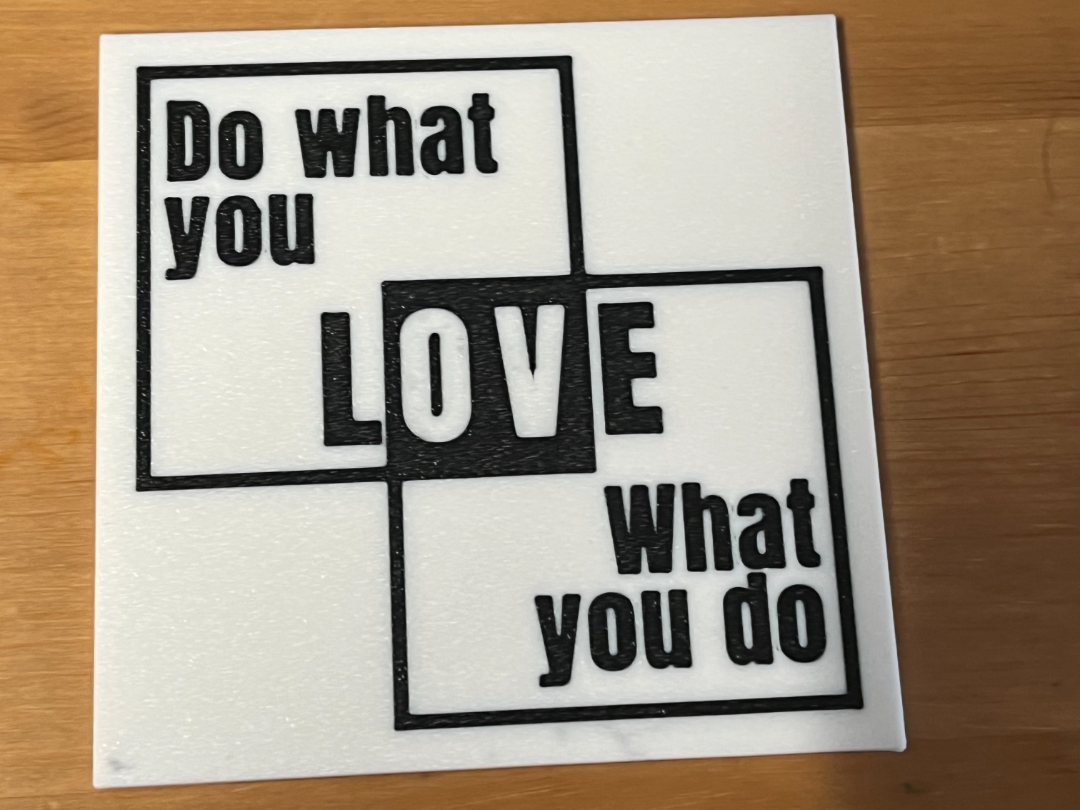 do what you love coaster