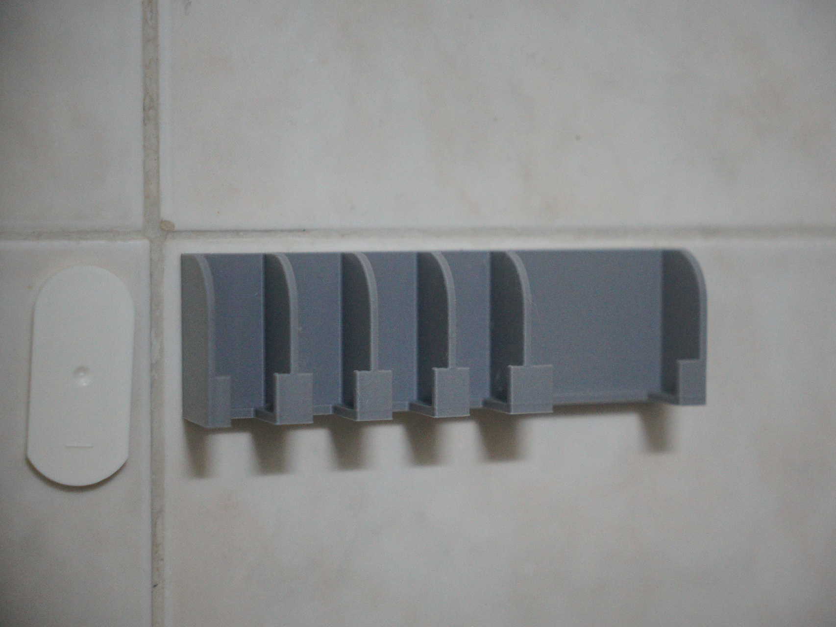 Wall Toothbrush Holder with Razor Blade Add-On