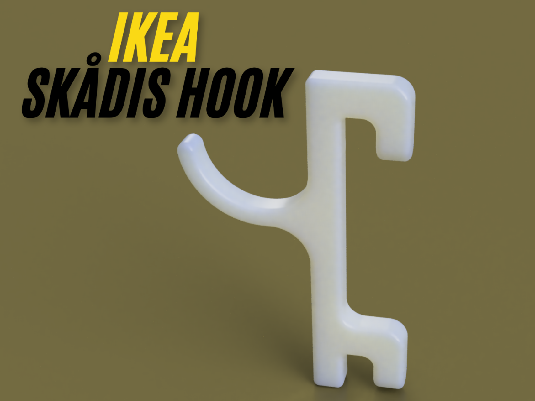 IKEA SKADIS HOOK / Haken Simple / Einfach 