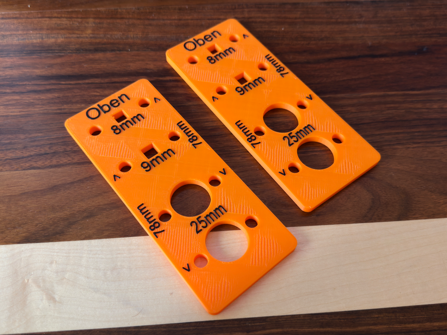 Bohrschablone Türdrücker + Schlüssellochbohrung