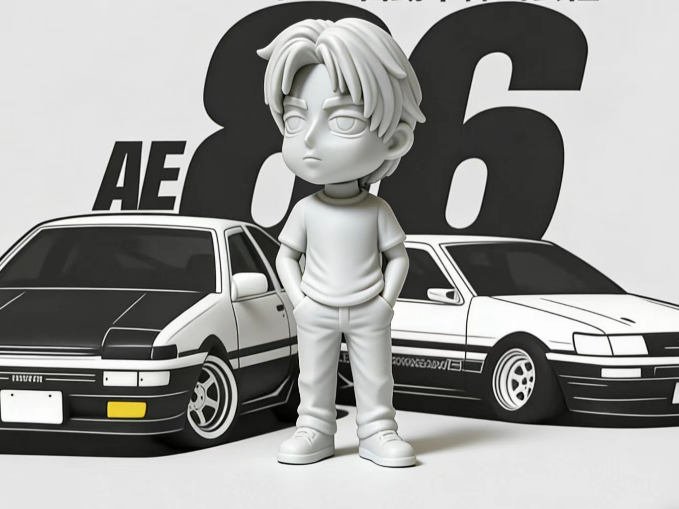 Initial D - Takumi Fujiwara（Head joint movable）