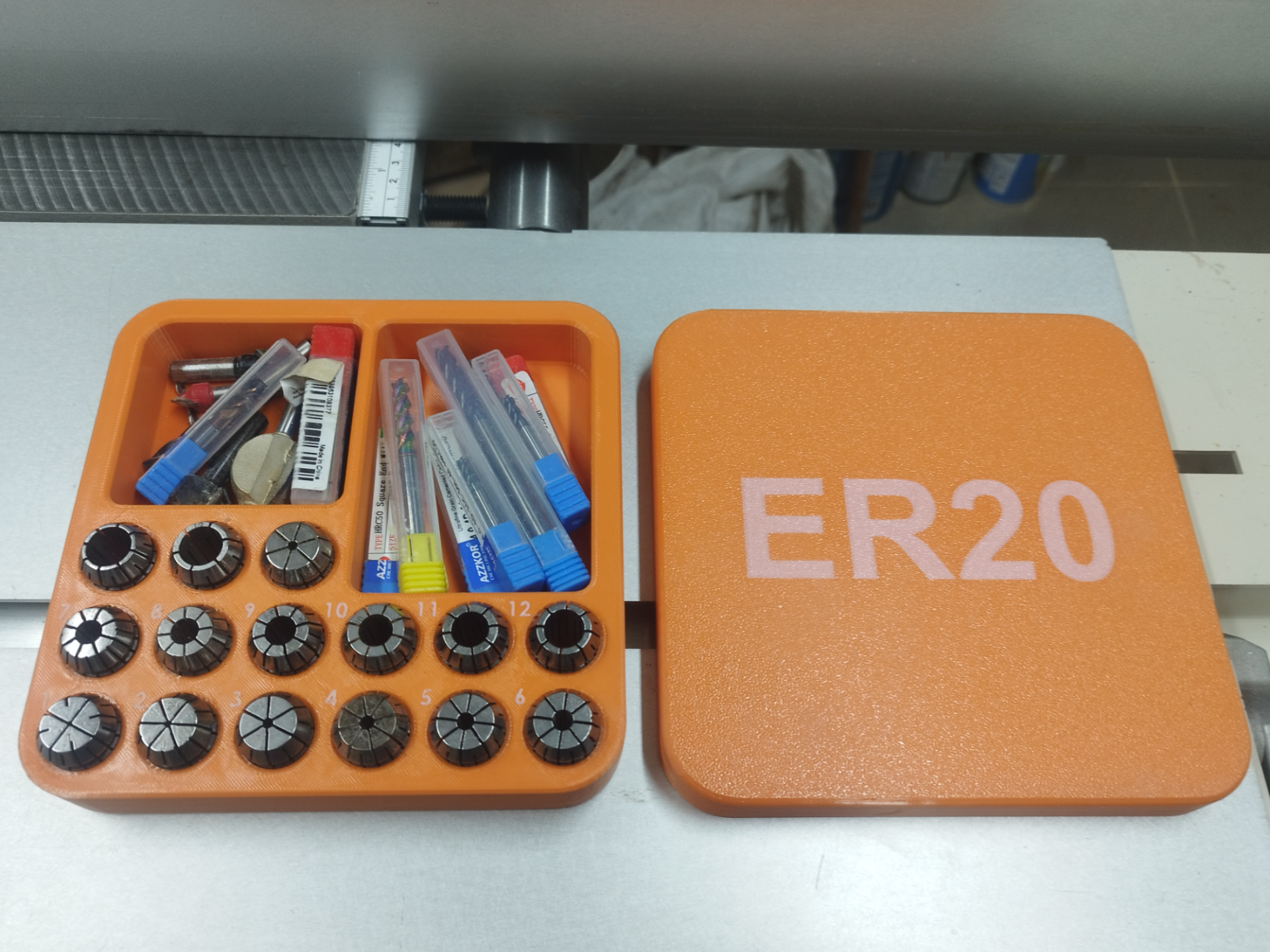 mill and ER20 collet box