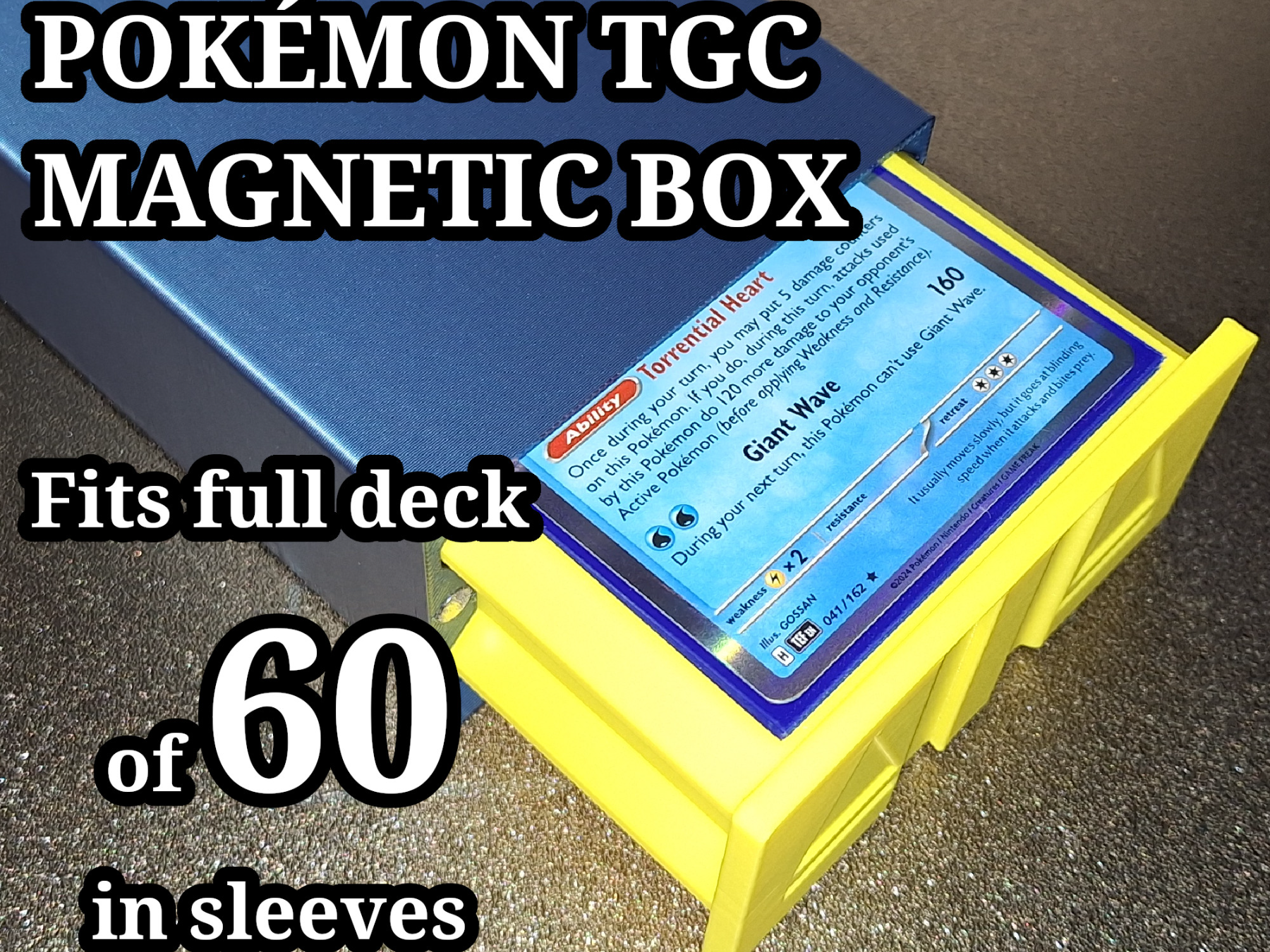 Pokémon TGC sleeved-deck box