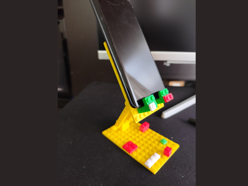 Brick cell phone holder
