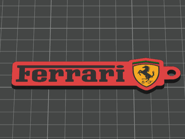 Ferrari F1 Custom Keychain with Logo