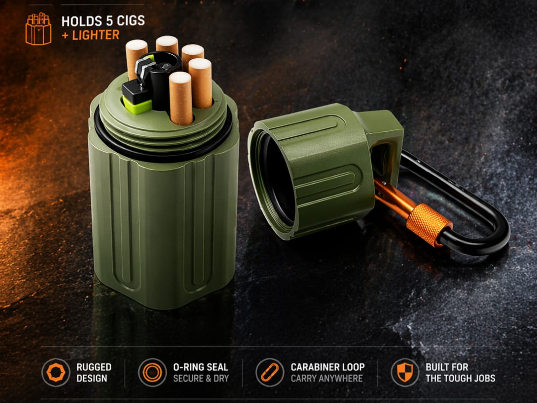 Premium sealed EDC Zigaretten- & Feuerzeug-Case