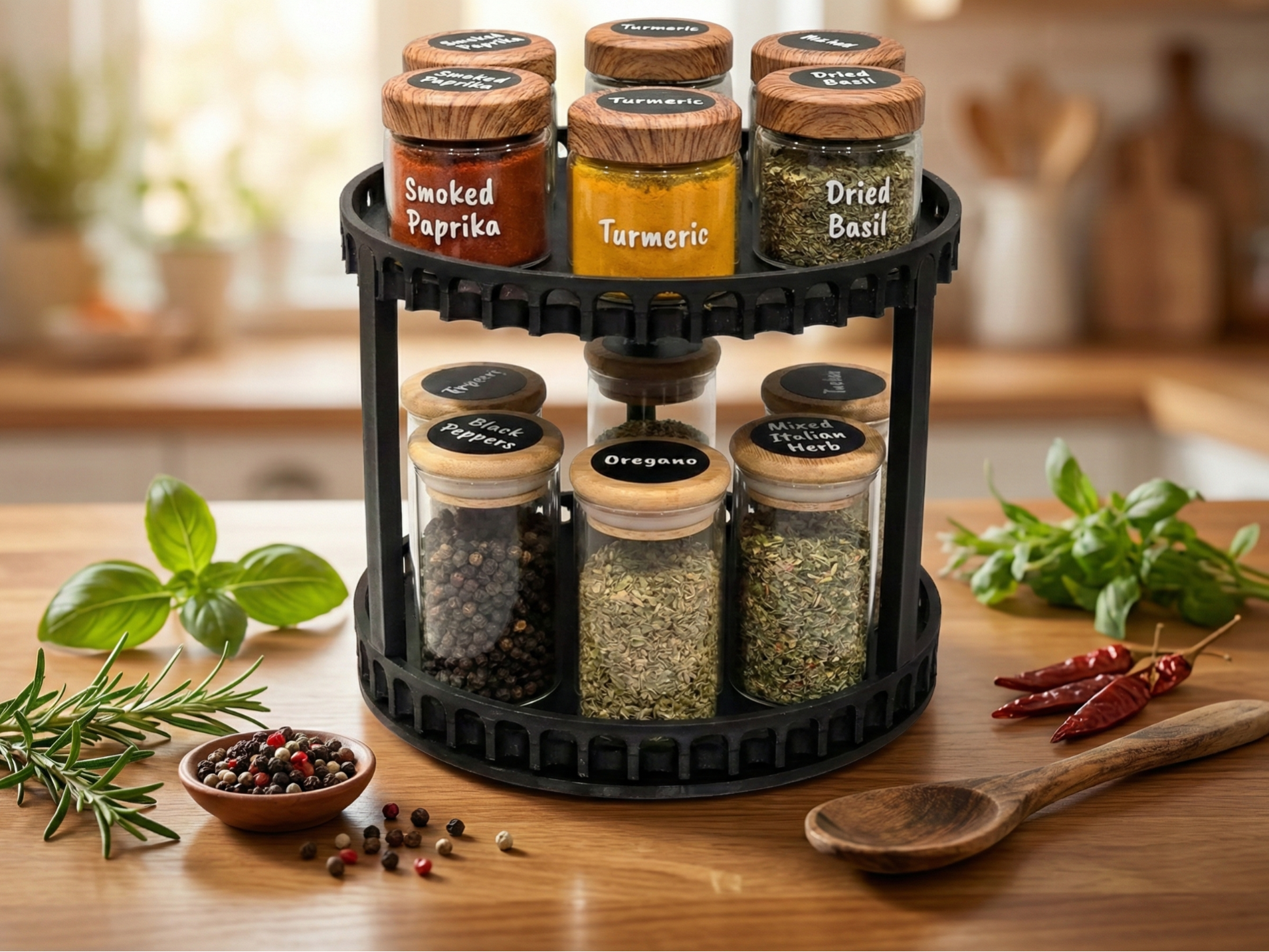 Smart Modular Rotating Spice Rack (20 cm)