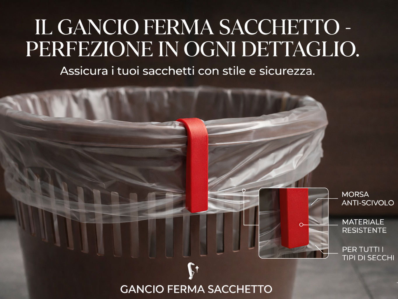 molletta ferma sacchetto