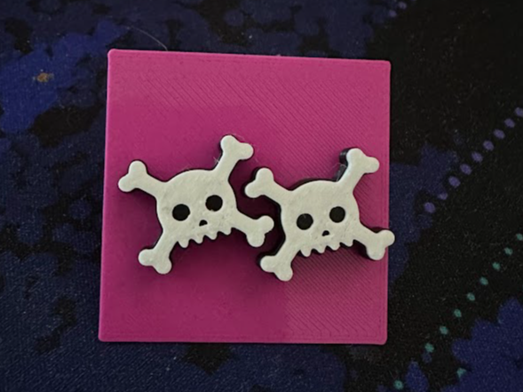 Skull and Crossbones Earrings - Studs and Dangles