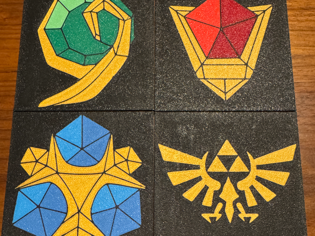 Ocarina Of Time Spiritual Stone Coasters